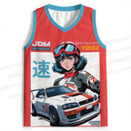 1990s JDM Anime Printed Jersey Tank