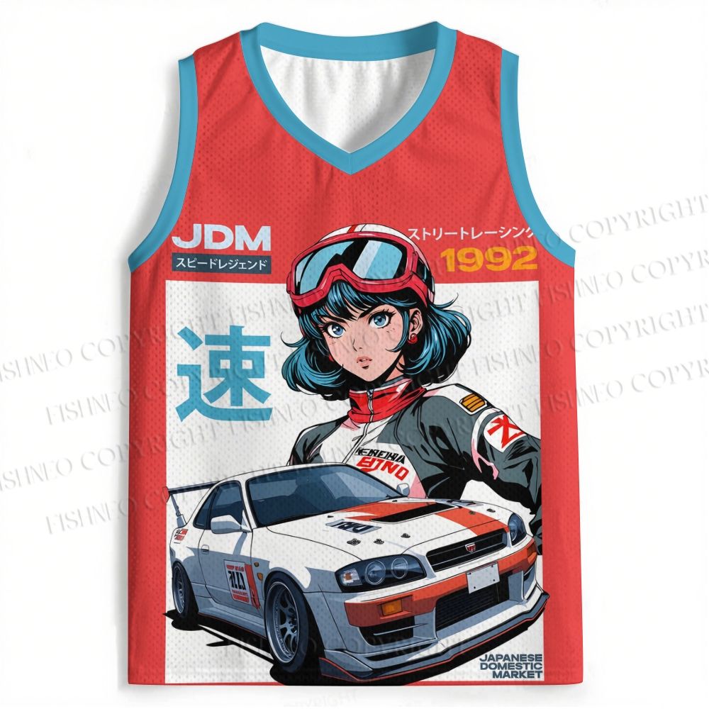 1990s JDM Anime Printed Jersey Tank
