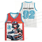 1990s JDM Anime Printed Jersey Tank