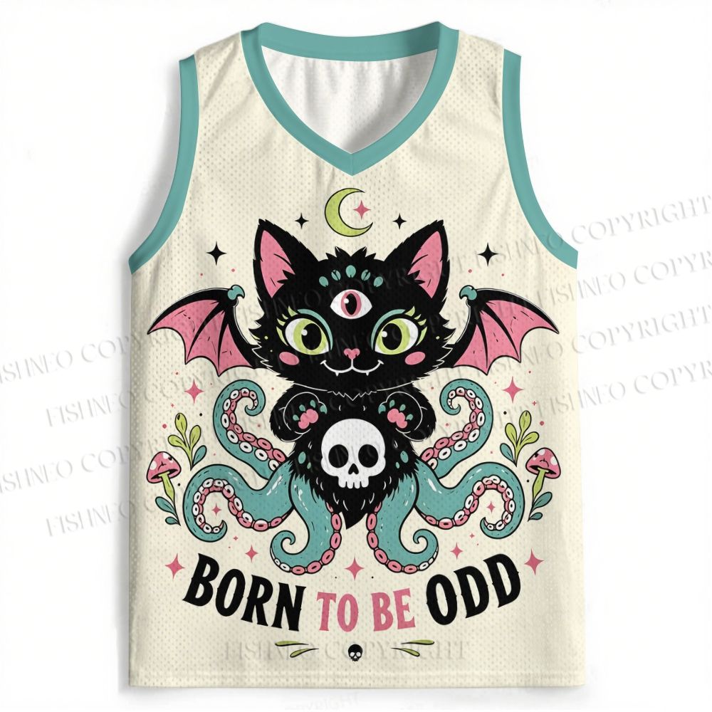 Born To Be ODD Octopus Cat Jersey Tank