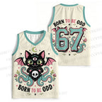 Born To Be ODD Octopus Cat Jersey Tank