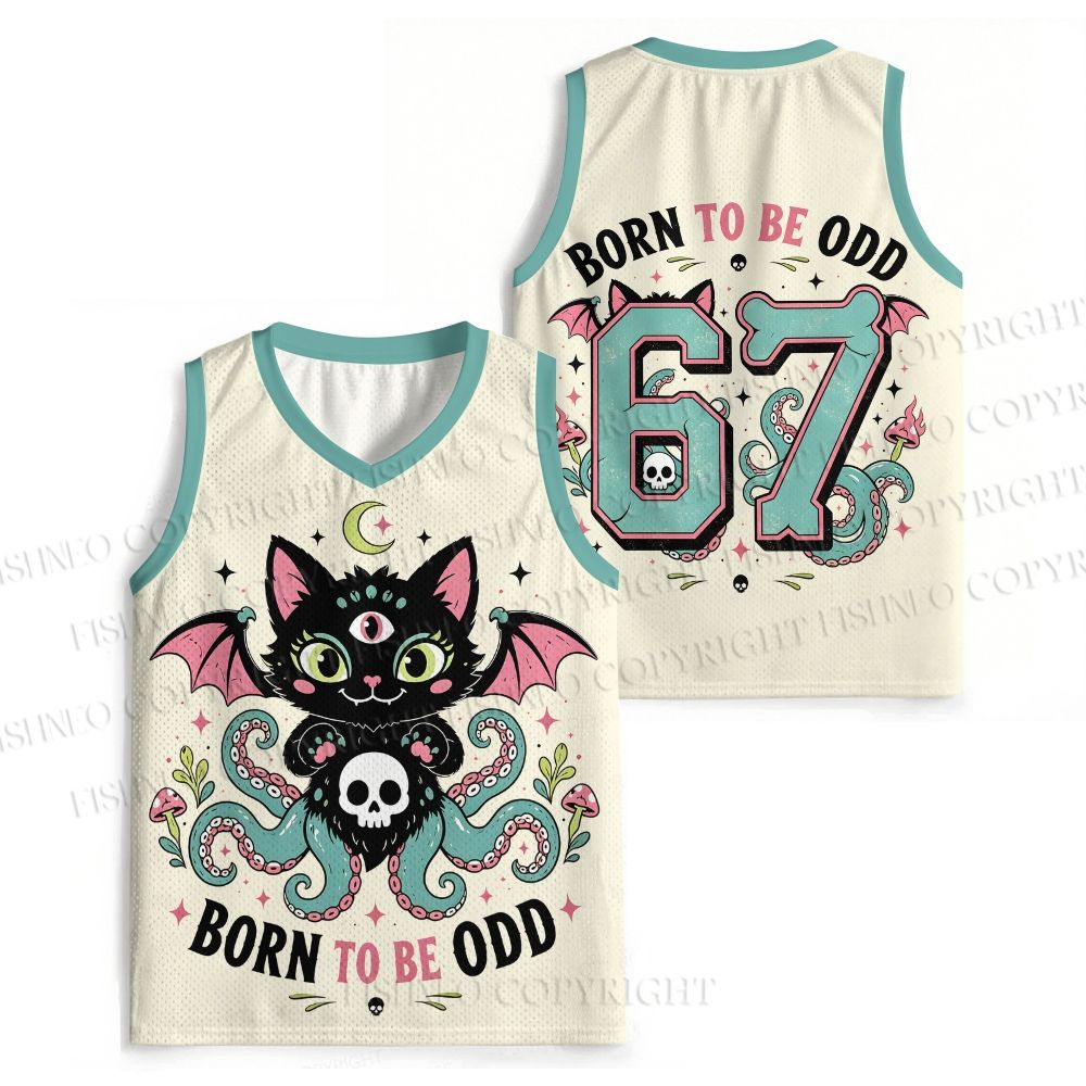 Born To Be ODD Octopus Cat Jersey Tank