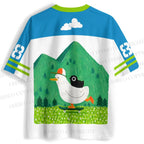 Chubby Goose With Crow Bird in Valley Jersey Shirts