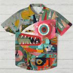 Abstract Art Fish Printed Hawaiian Shirt