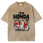 Unisex Honda Super Cub Printed Washed Tee