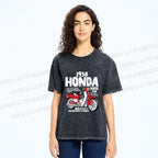 Unisex Honda Super Cub Printed Washed Tee