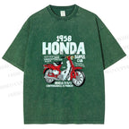 Unisex Honda Super Cub Printed Washed Tee