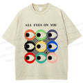 Unisex All Eyes On You Printed Washed Tee