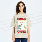 Unisex Sunday Vibes Printed Washed Tee