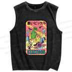 Unisex Dill with It Printed Washed Tank Top