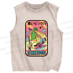 Unisex Dill with It Printed Washed Tank Top