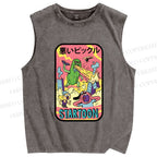 Unisex Dill with It Printed Washed Tank Top