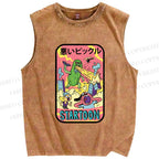 Unisex Dill with It Printed Washed Tank Top