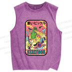 Unisex Dill with It Printed Washed Tank Top