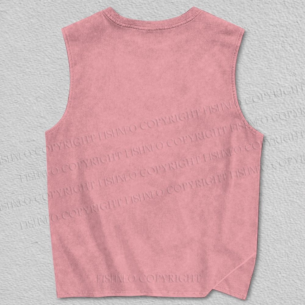 Unisex Giant Octopus Printed Tank Top