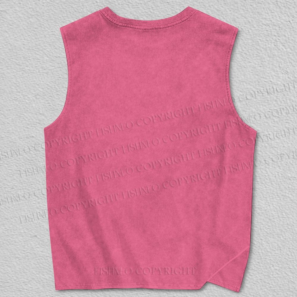 Unisex Vintage Gorilla vs Snake Printed Tank Top