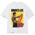 Unisex Classic Cotton Bruce Lee Fist of Fury Printed T-shirt