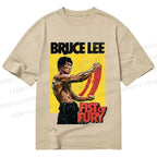 Unisex Classic Cotton Bruce Lee Fist of Fury Printed T-shirt
