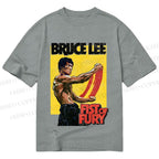 Unisex Classic Cotton Bruce Lee Fist of Fury Printed T-shirt
