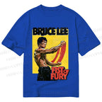 Unisex Classic Cotton Bruce Lee Fist of Fury Printed T-shirt
