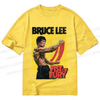 Unisex Classic Cotton Bruce Lee Fist of Fury Printed T-shirt