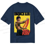 Unisex Classic Cotton Bruce Lee Fist of Fury Printed T-shirt