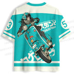 Girl On A Scooter Jersey Shirts