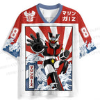 Mazinger Z Japanese Ukiyo-e Wave Jersey Shirts