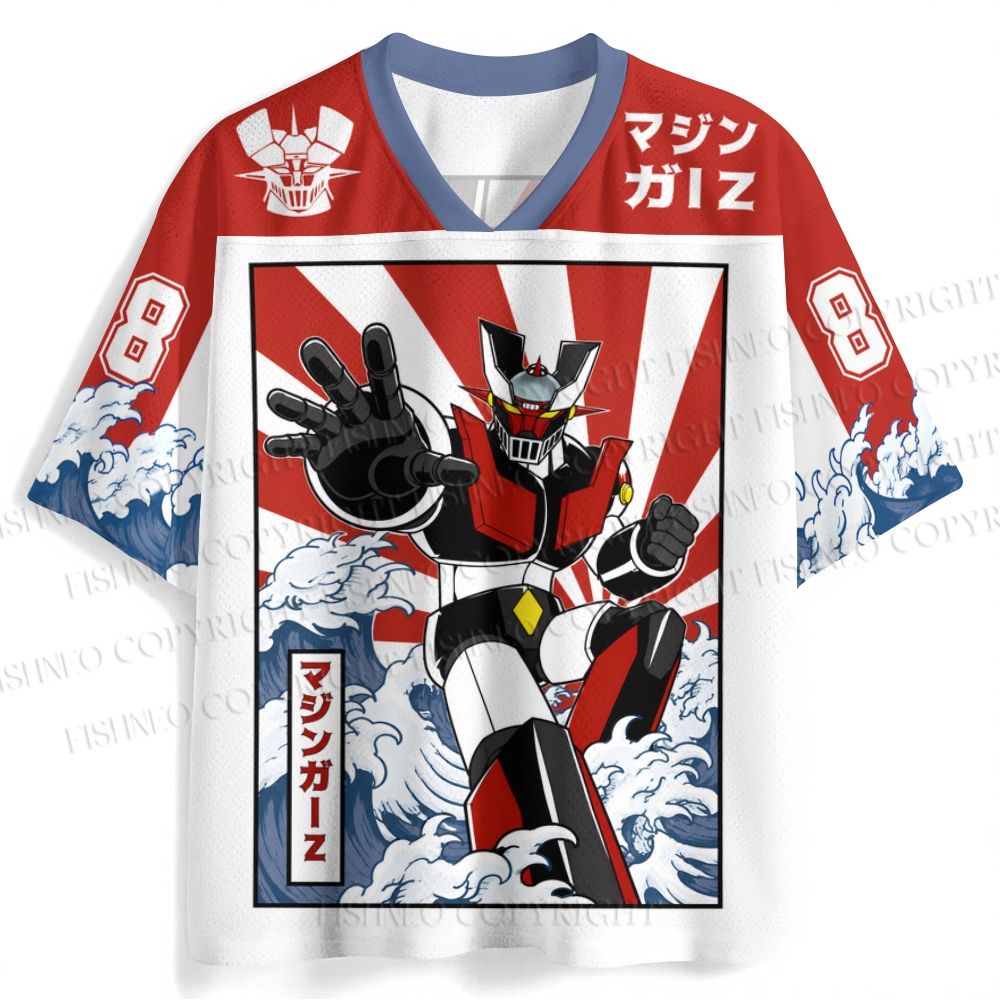 Mazinger Z Japanese Ukiyo-e Wave Jersey Shirts
