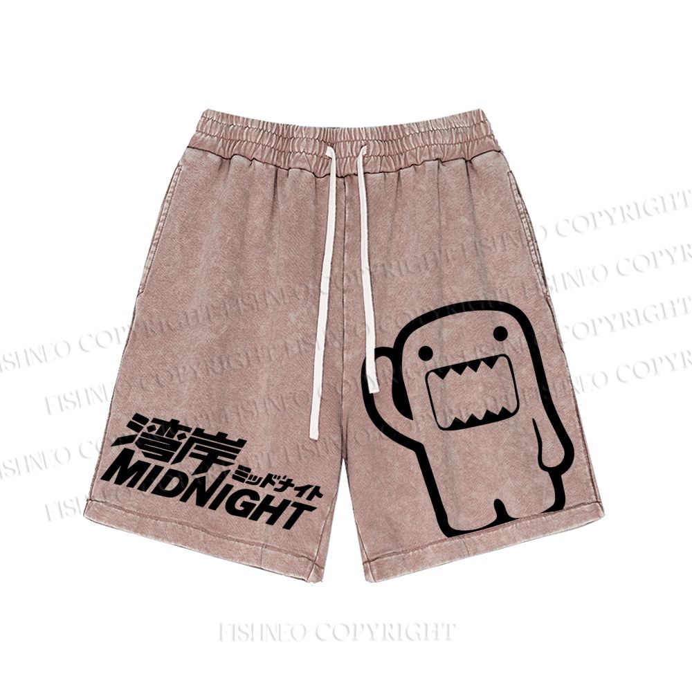 Unisex JDM Logo Printed Washed Shorts