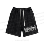 Unisex JDM Friends Washed Shorts