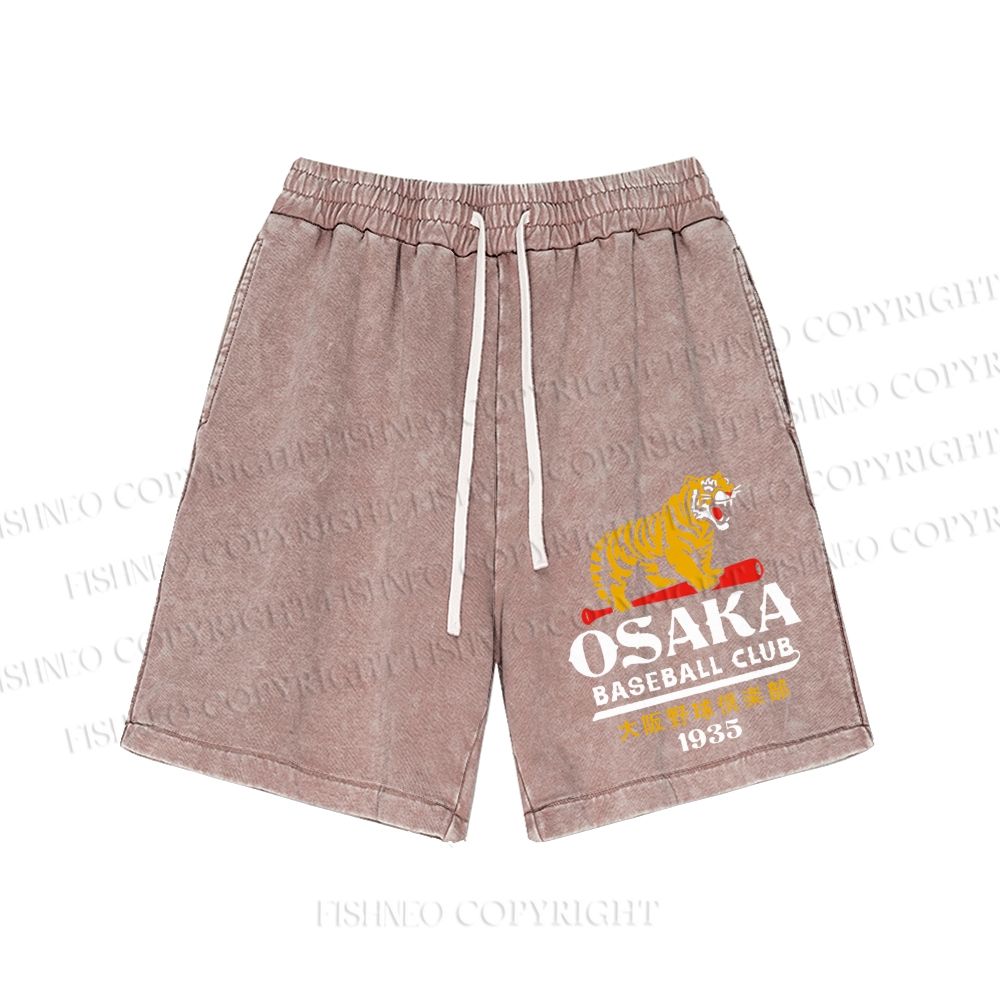 Unisex Tigers Osaka Baseball Club Washed Shorts