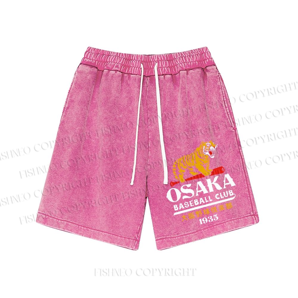 Unisex Tigers Osaka Baseball Club Washed Shorts