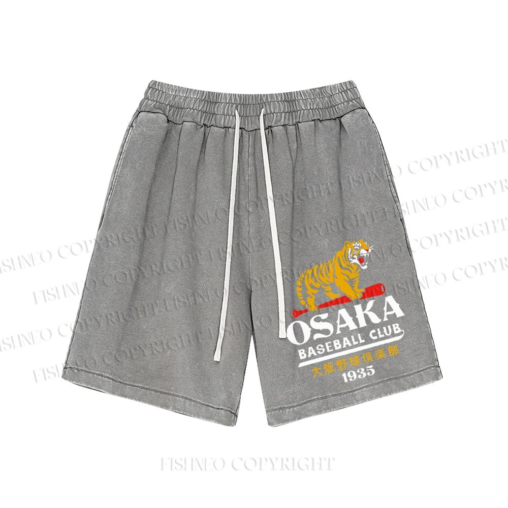 Unisex Tigers Osaka Baseball Club Washed Shorts