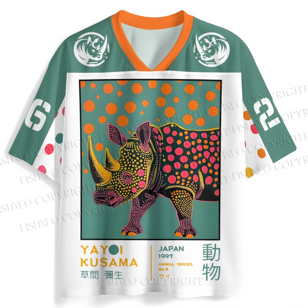Yayoi Kusama Rhinoceros Jersey Shirts