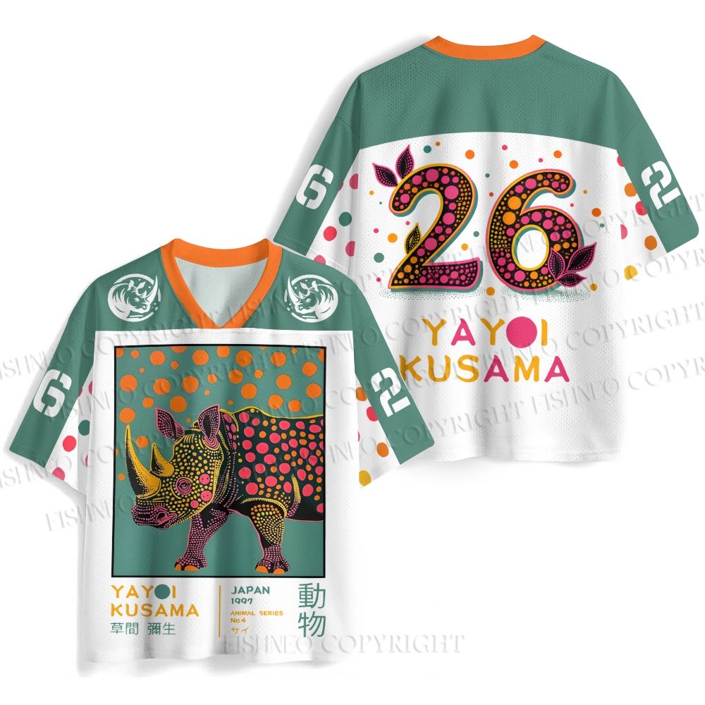 Yayoi Kusama Rhinoceros Jersey Shirts