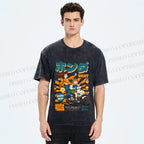 Unisex Honda Beat Printed Washed Tee