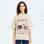 Unisex C70 Honda Super Cub Printed Washed Tee