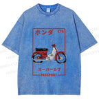 Unisex C70 Honda Super Cub Printed Washed Tee
