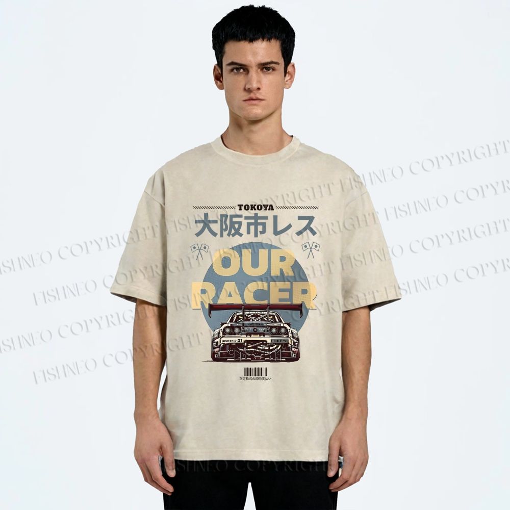 Unisex Osaka Racer Street Legends Printed Washed Tee