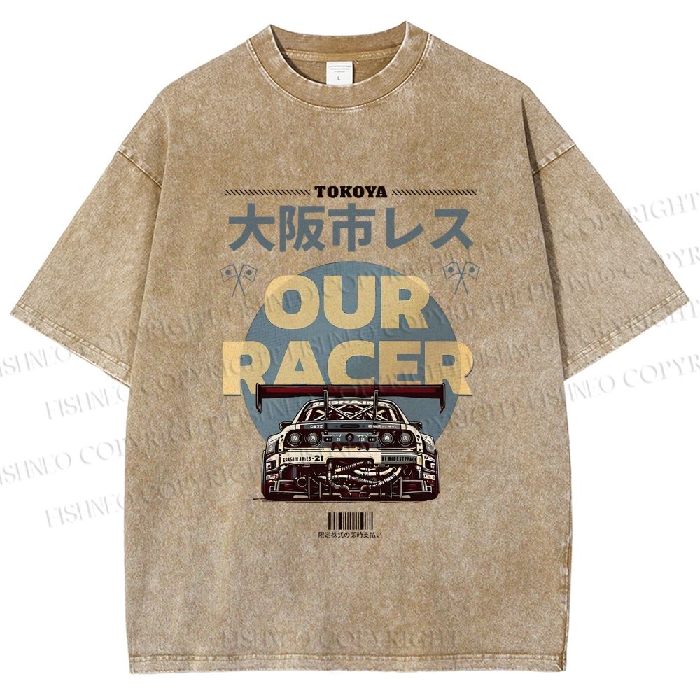 Unisex Osaka Racer Street Legends Printed Washed Tee