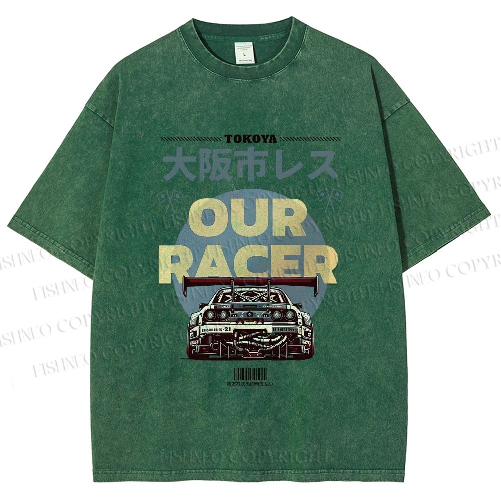 Unisex Osaka Racer Street Legends Printed Washed Tee