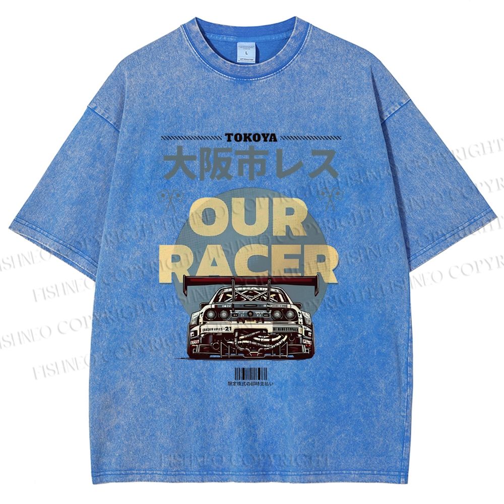 Unisex Osaka Racer Street Legends Printed Washed Tee