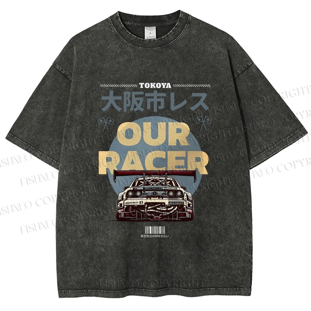 Unisex Osaka Racer Street Legends Printed Washed Tee