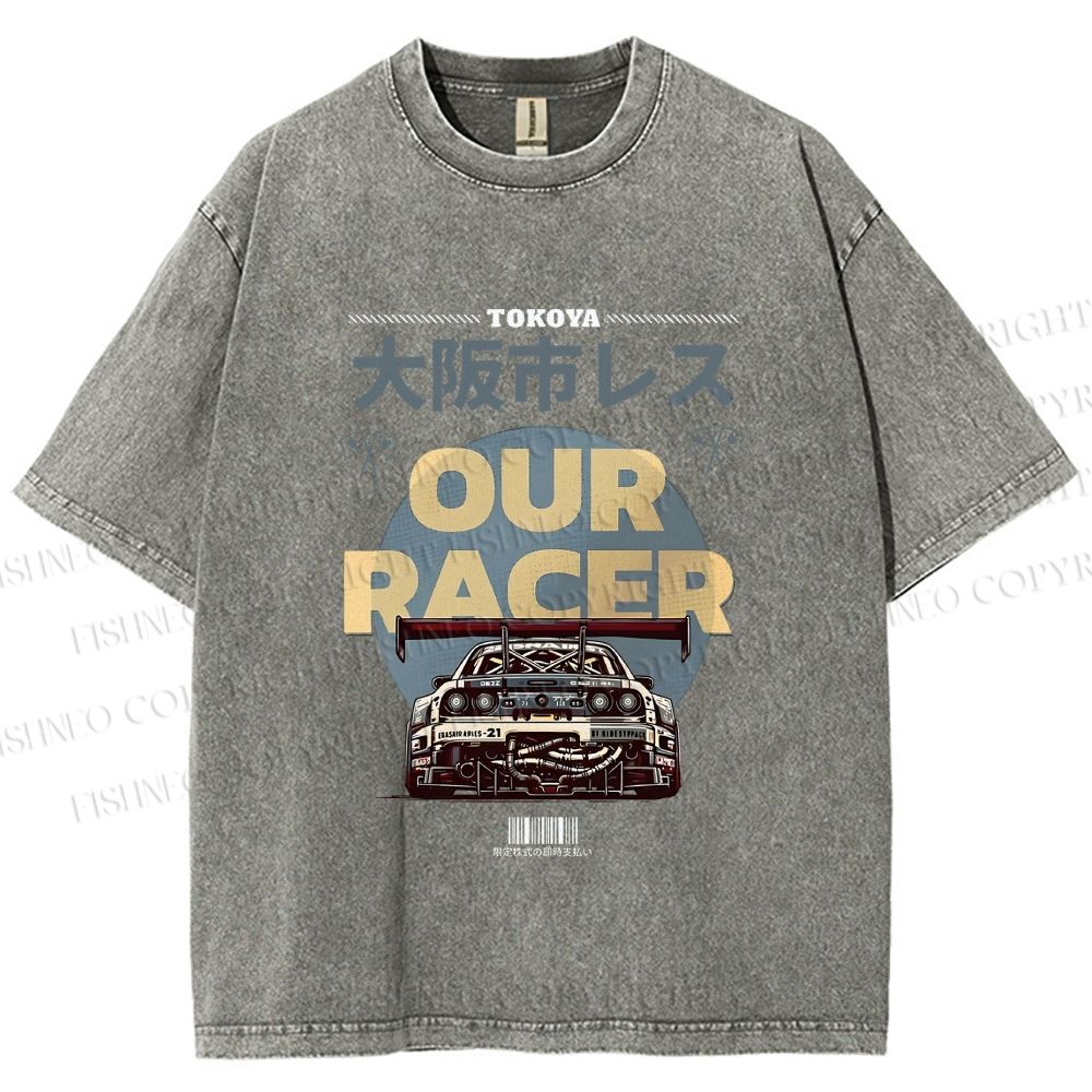 Unisex Osaka Racer Street Legends Printed Washed Tee