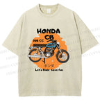 Unisex Honda CB100 Printed Washed Tee