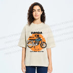 Unisex Honda CB100 Printed Washed Tee