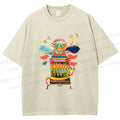Unisex Dia de los Muertos Printed Washed Tee