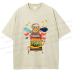 Unisex Dia de los Muertos Printed Washed Tee
