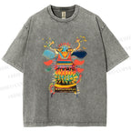 Unisex Dia de los Muertos Printed Washed Tee